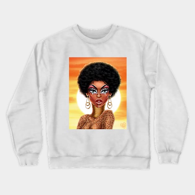 Black Excellence Crewneck Sweatshirt by artemysa